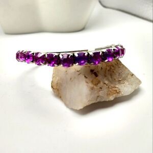 ‎Purple rhinestone bracelet